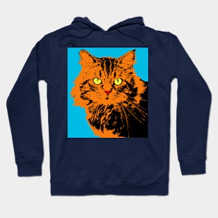 CAT POP ART BLUE Hoodie